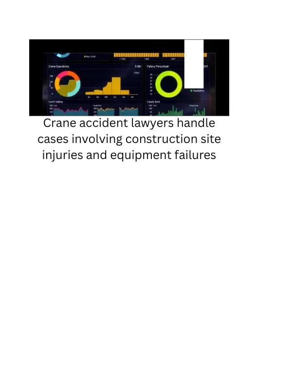Crane accident lawyers handle cases involving construction site injuries and equipment failures
