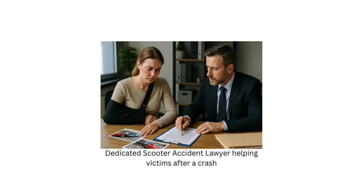 Dedicated Scooter Accident Lawyer helping victims after a crash