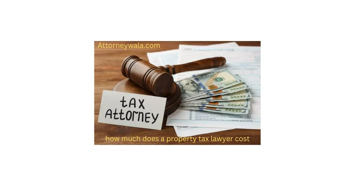 how much does a property tax lawyer cost